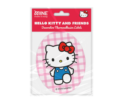 Parche Infantil para Planchar Hello kitty and Friends Vichy