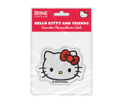 Parche Infantil para Planchar Bordado Hello kitty and Friends Face