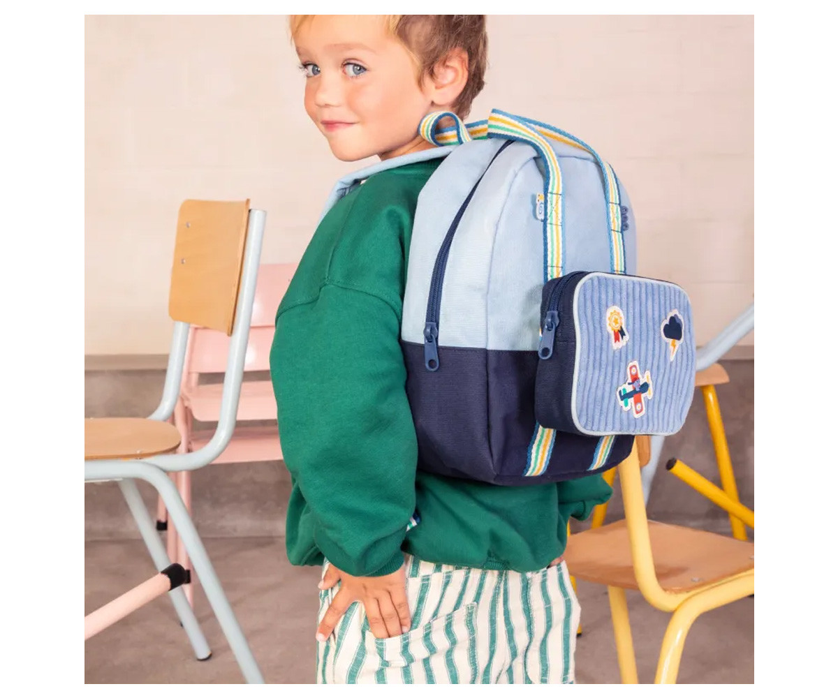 Mochila Infantil Azul Océano