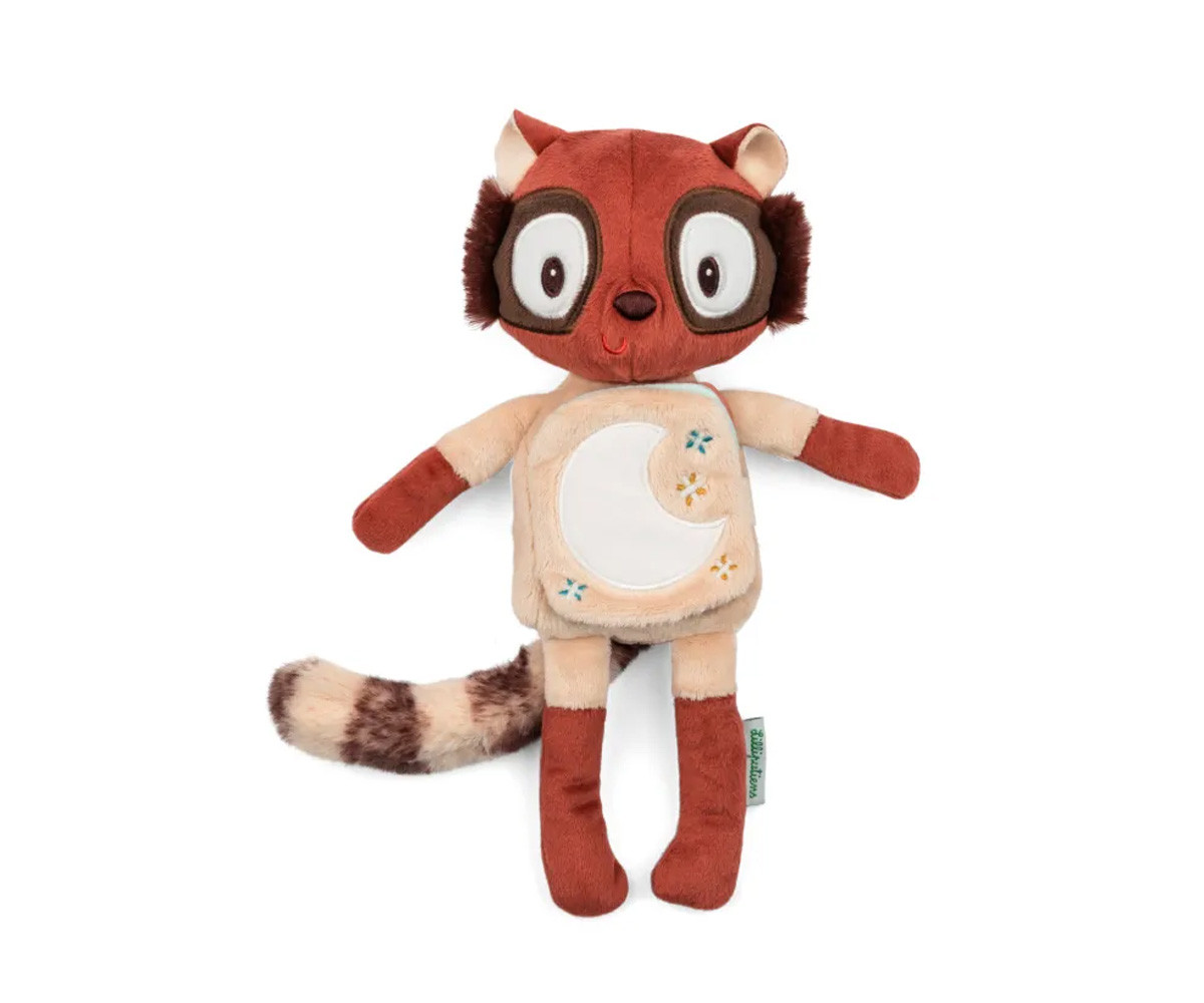 Libro de Tela y Peluche Fosforescente Elvis El Lémur