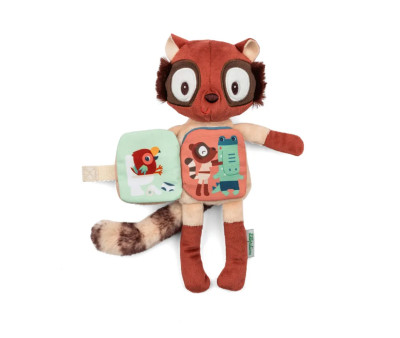 Libro de Tela y Peluche Fosforescente Elvis El Lémur
