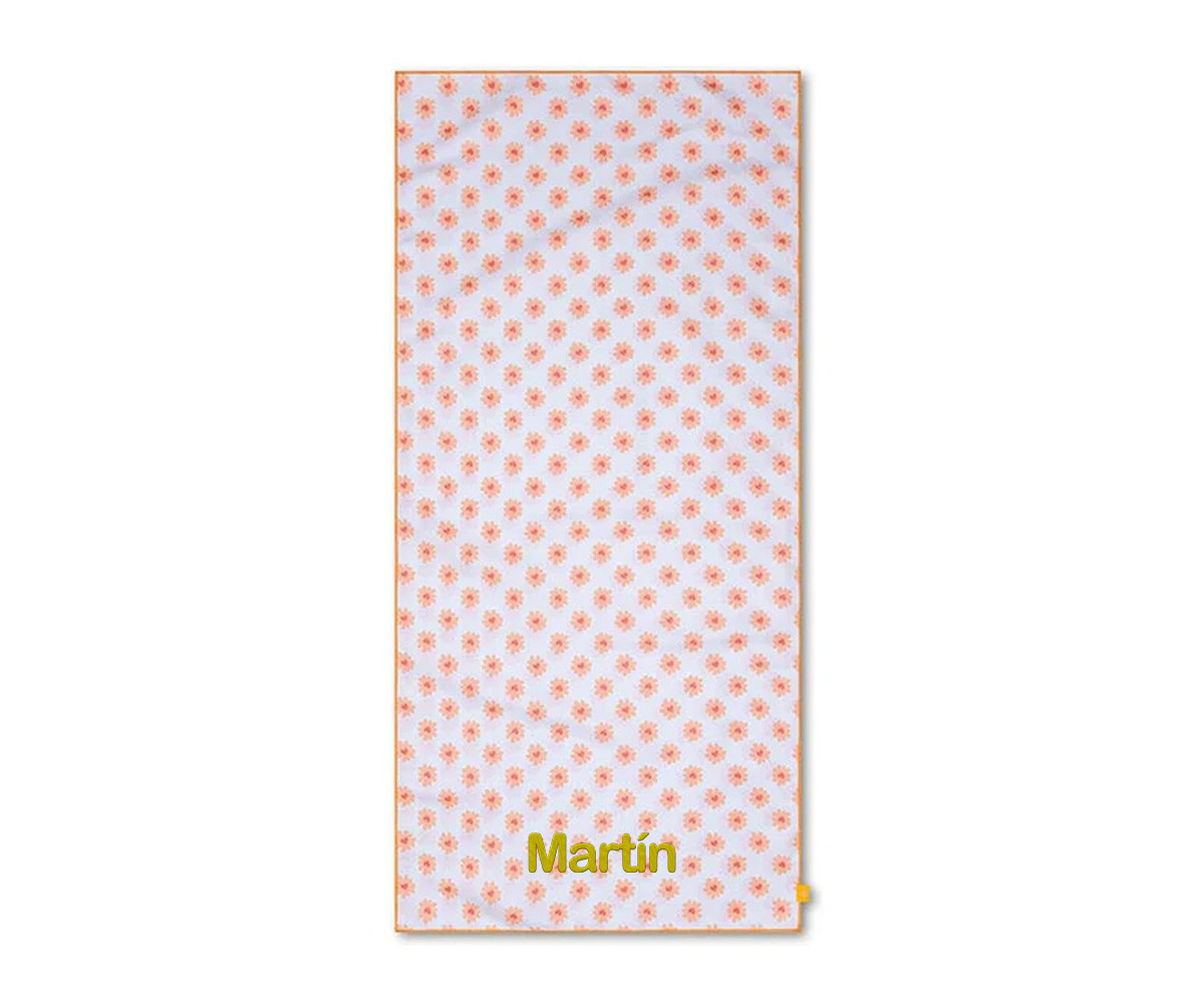 Toalla Microfibra Floral Love Personalizable