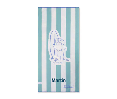 Toalla Microfibra Surf Dogs Personalizable