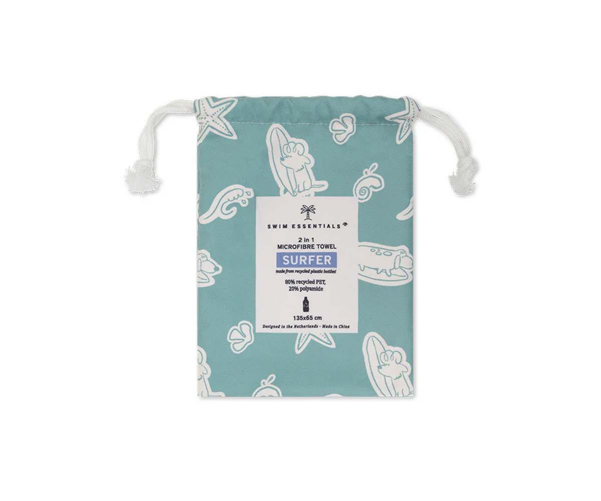 Toalla Microfibra Surf Dogs Personalizable