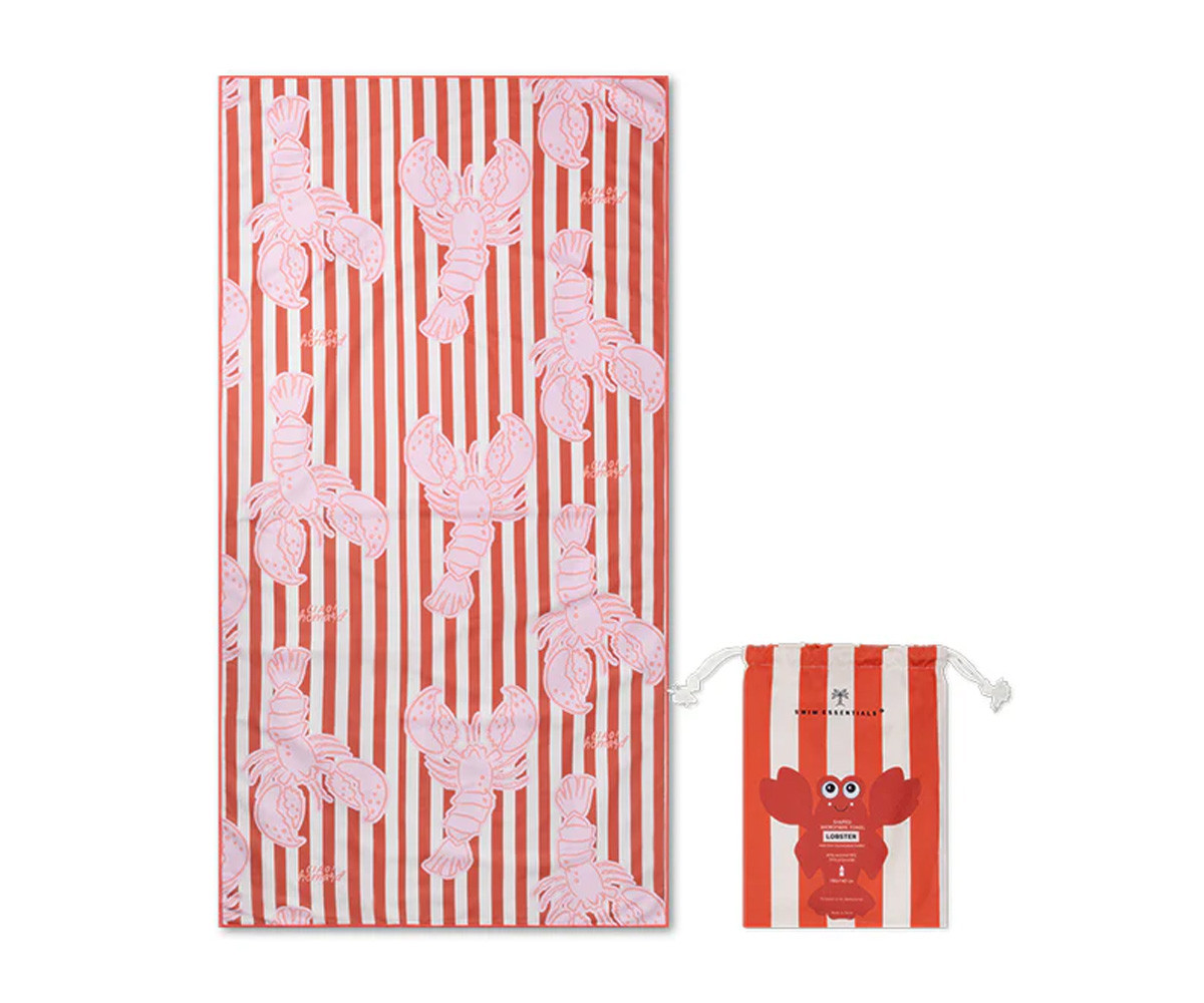 Toalla Microfibra Grande Lobster Personalizable