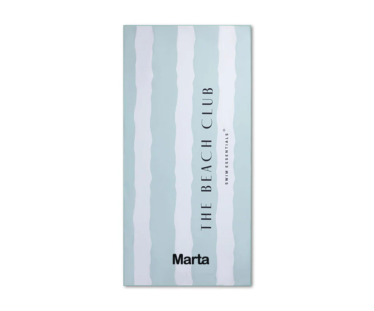 Grande Serviette en Microfibre The Beach Club Personnalisable