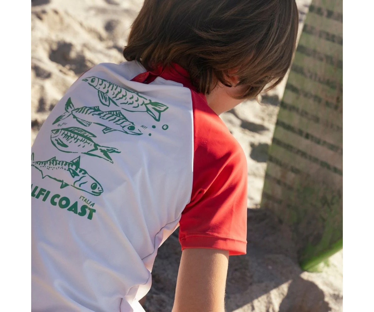 Camiseta Protección Solar Catch of the Day Red