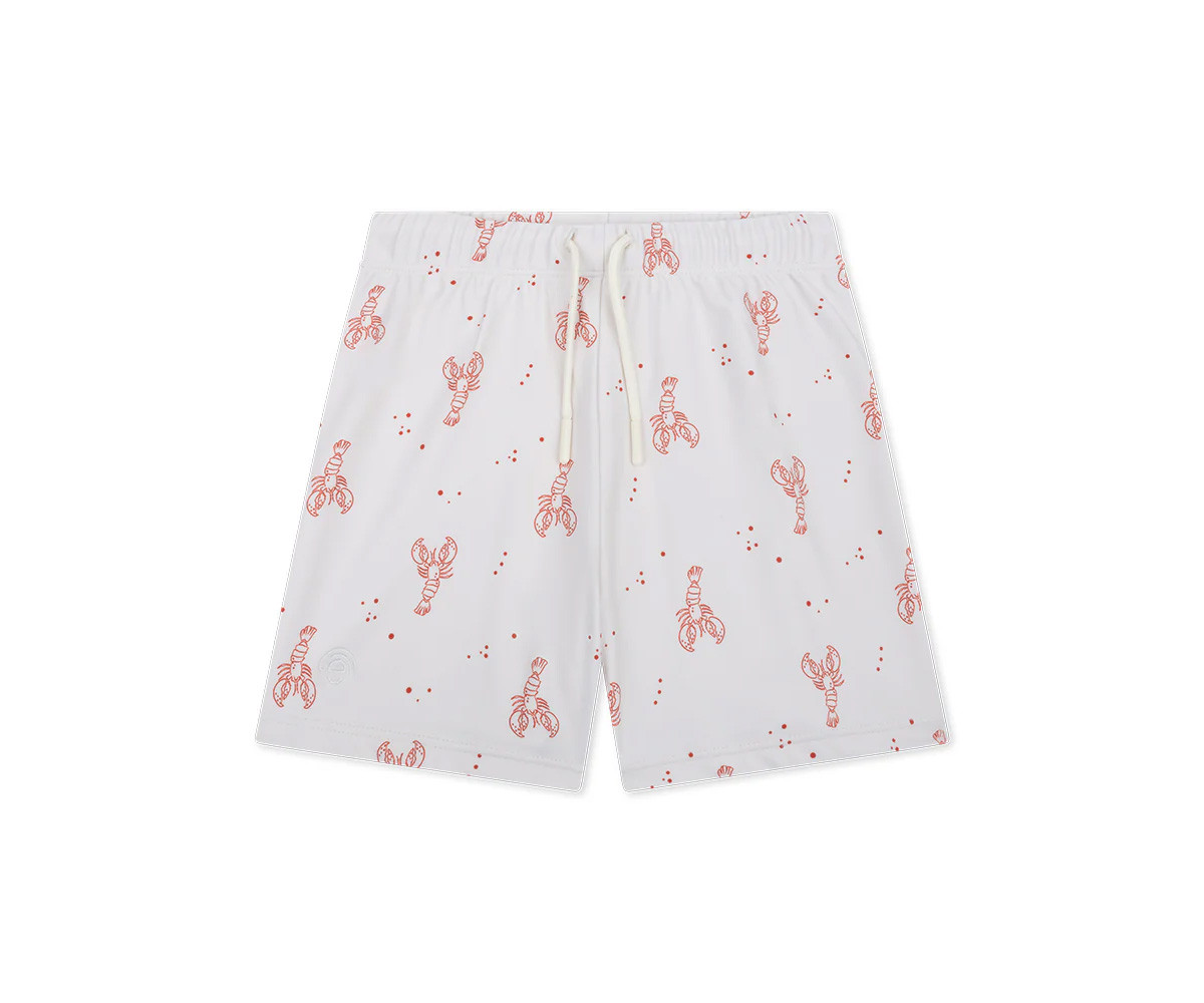 Bañador Short Little Lobster Beige/Red