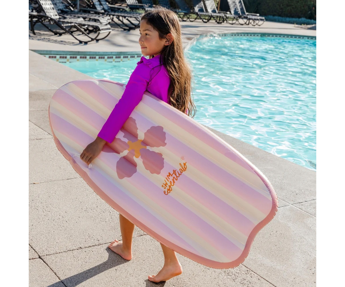 Flotador Tabla de Surf Pink Flower
