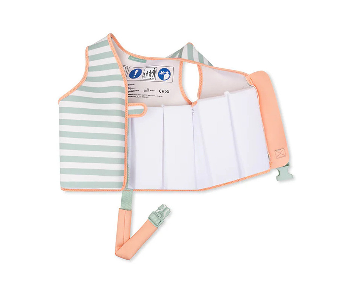 Chaleco Flotación Stripes Green/White 2-6años