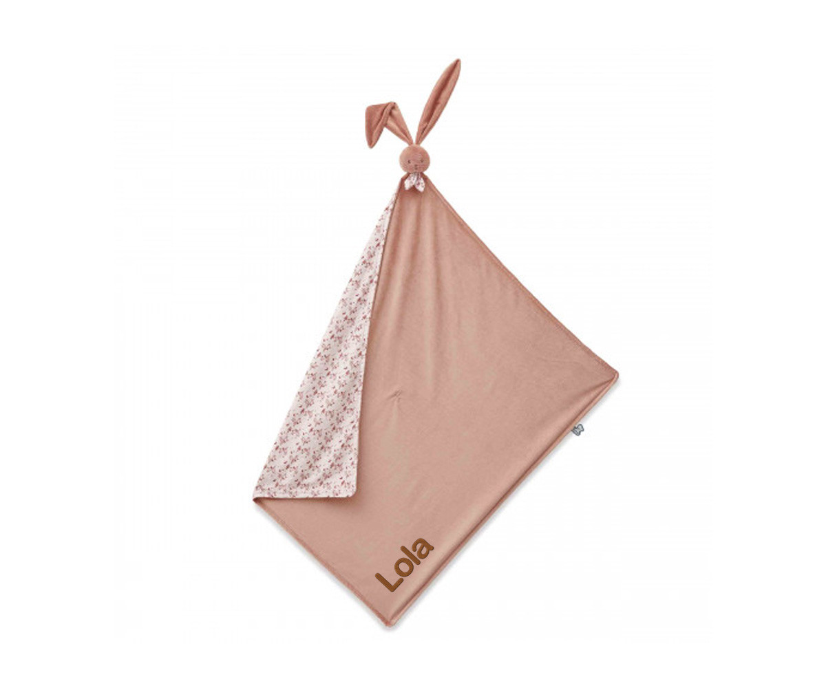 Manta de Peluche Conejito Terracota