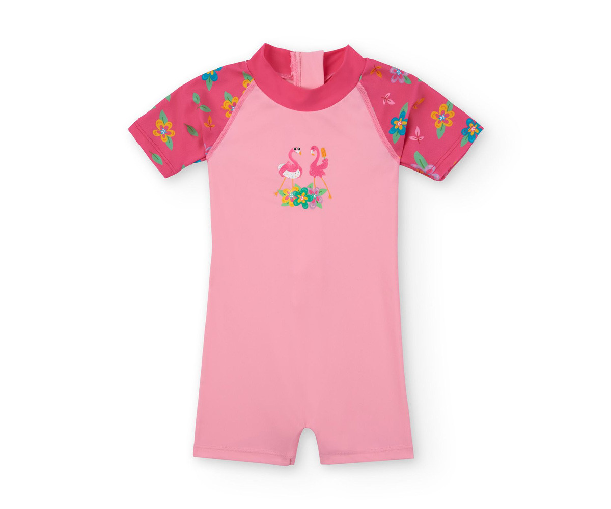 Bañador Mono Protección Solar Flamingos