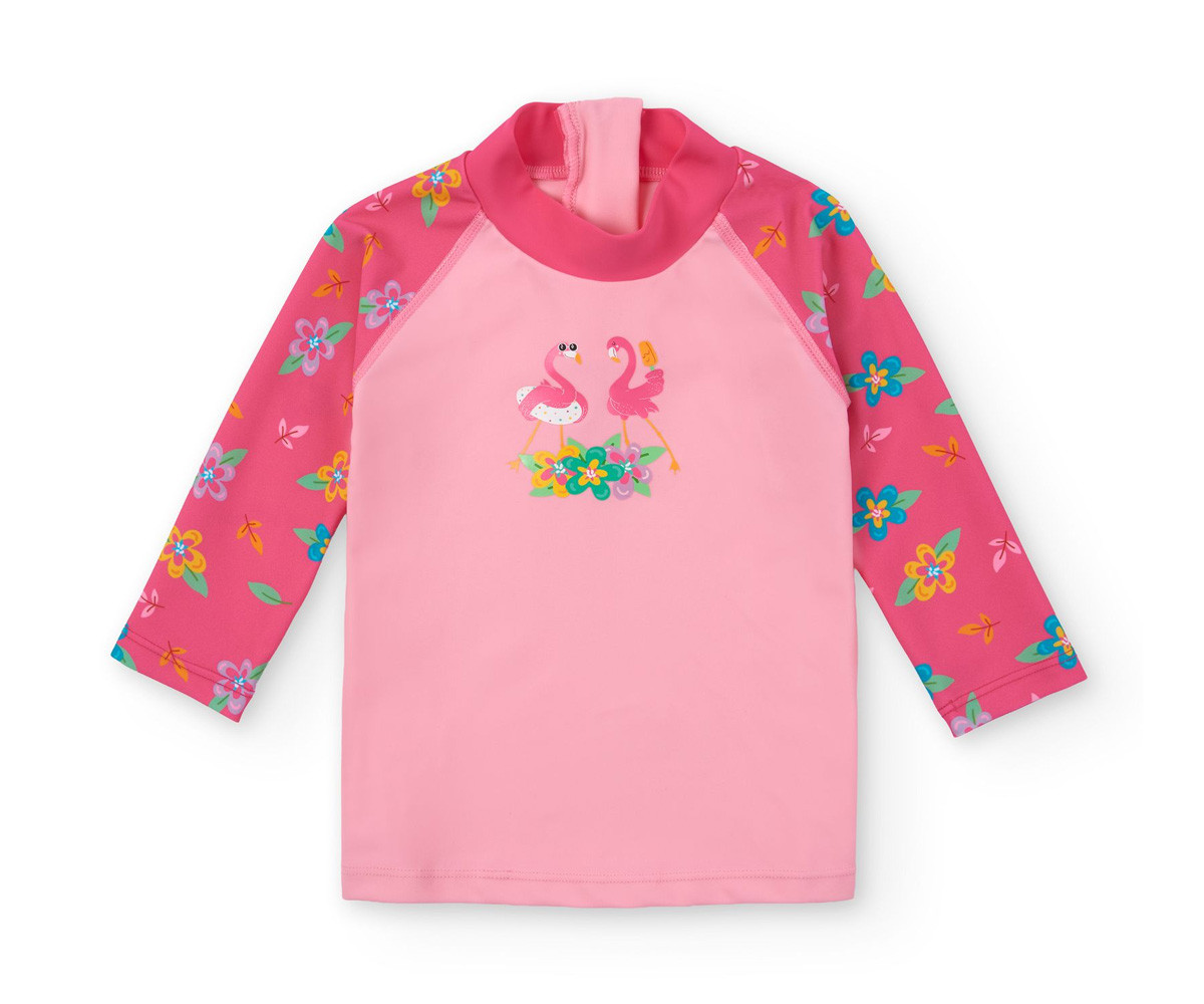 Camiseta Protección Solar Manga Larga Flamingos