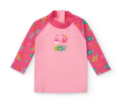 Camiseta Protección Solar Manga Larga Flamingos