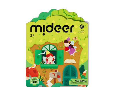 Set de Pegatinas de Gel Reutilizables Mideer Animales