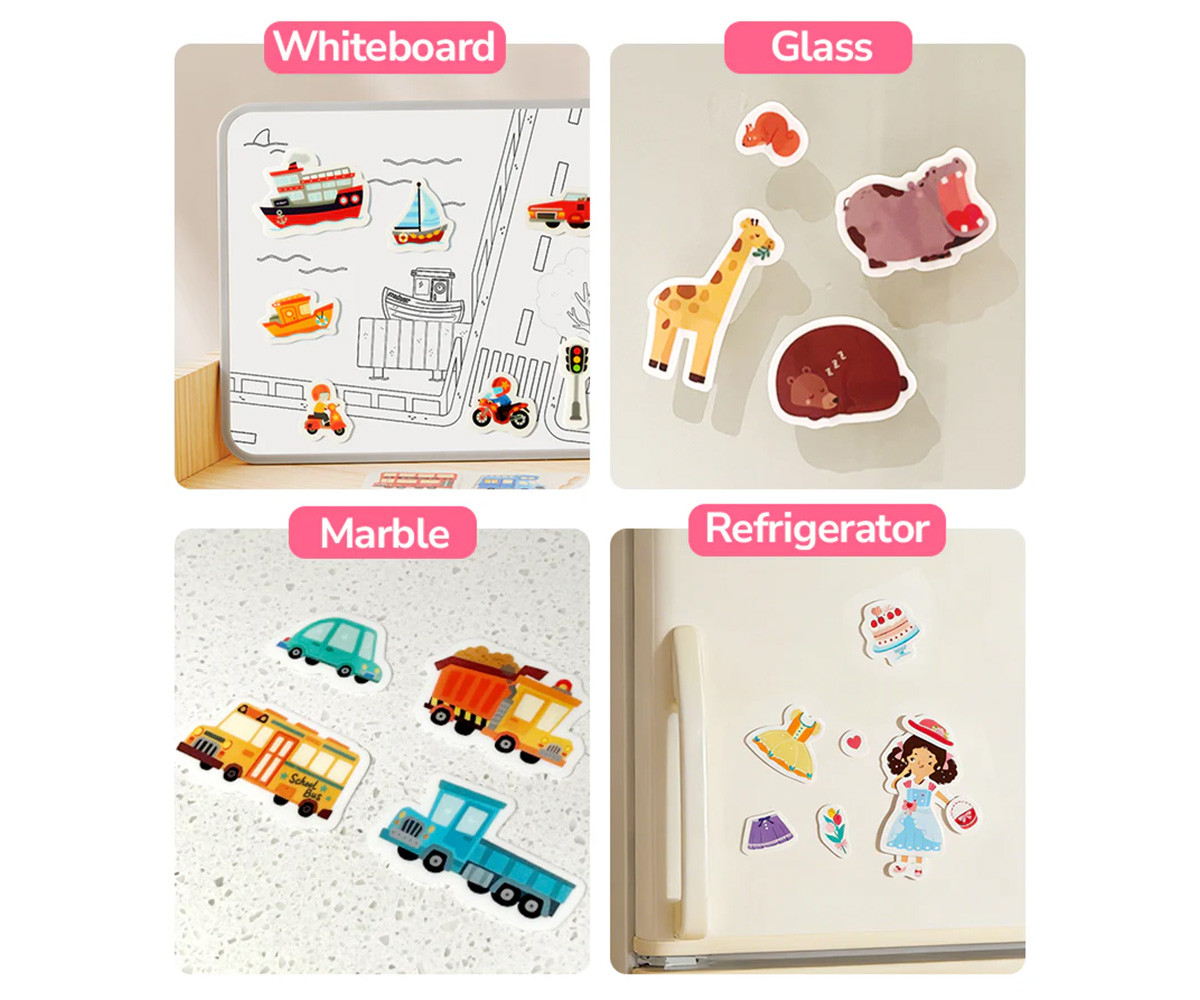 Set de Pegatinas de Gel Reutilizables Mideer Animales