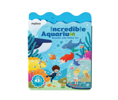 Set de Pegatinas de Gel Reutilizables Mideer Acuario