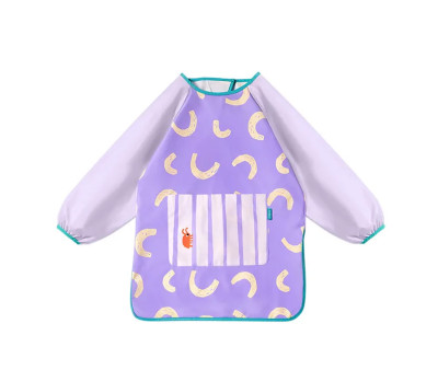 Delantal de Pintura Infantil Impermeable Morado