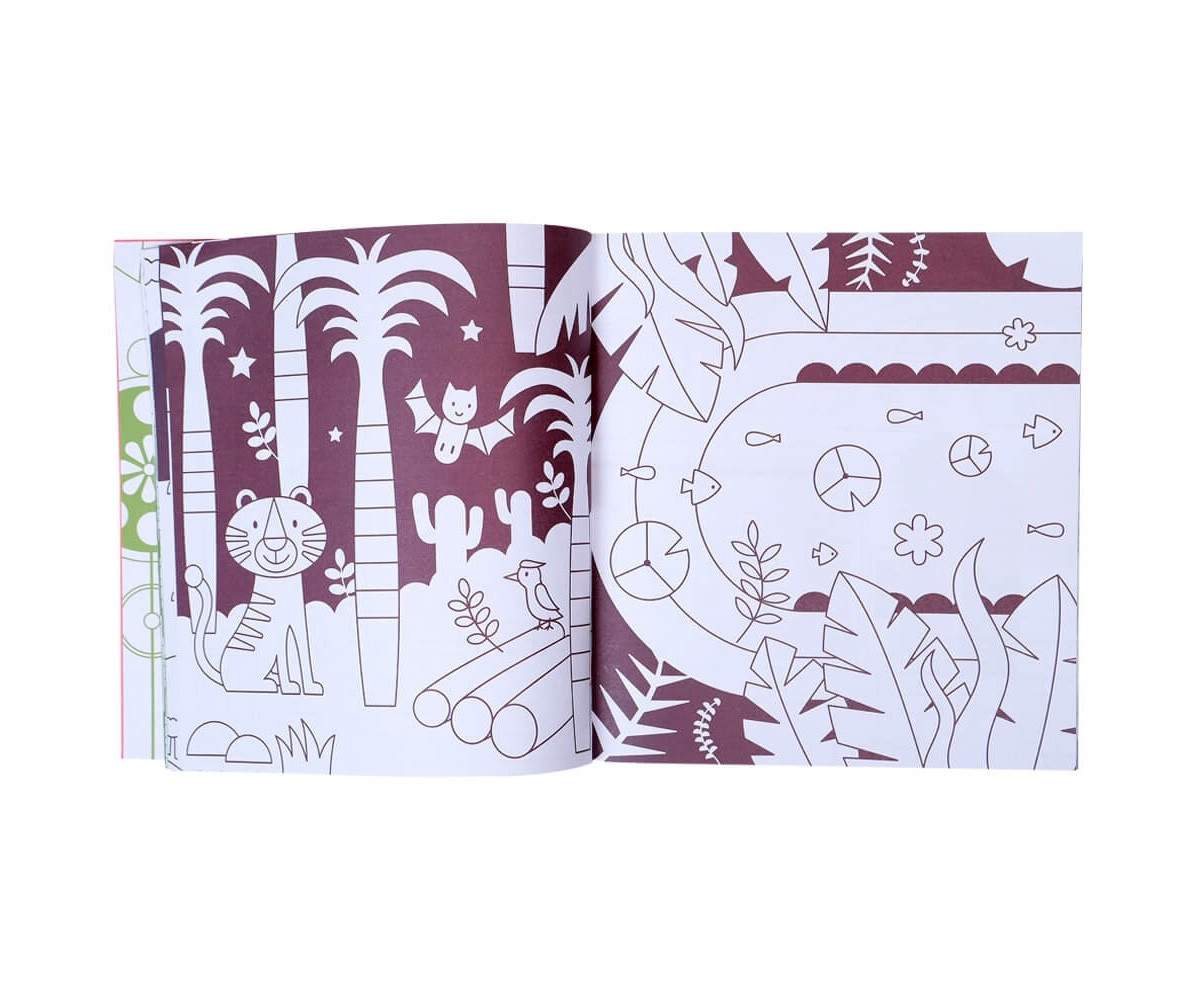 Libro da colorare Pink Bubble Party