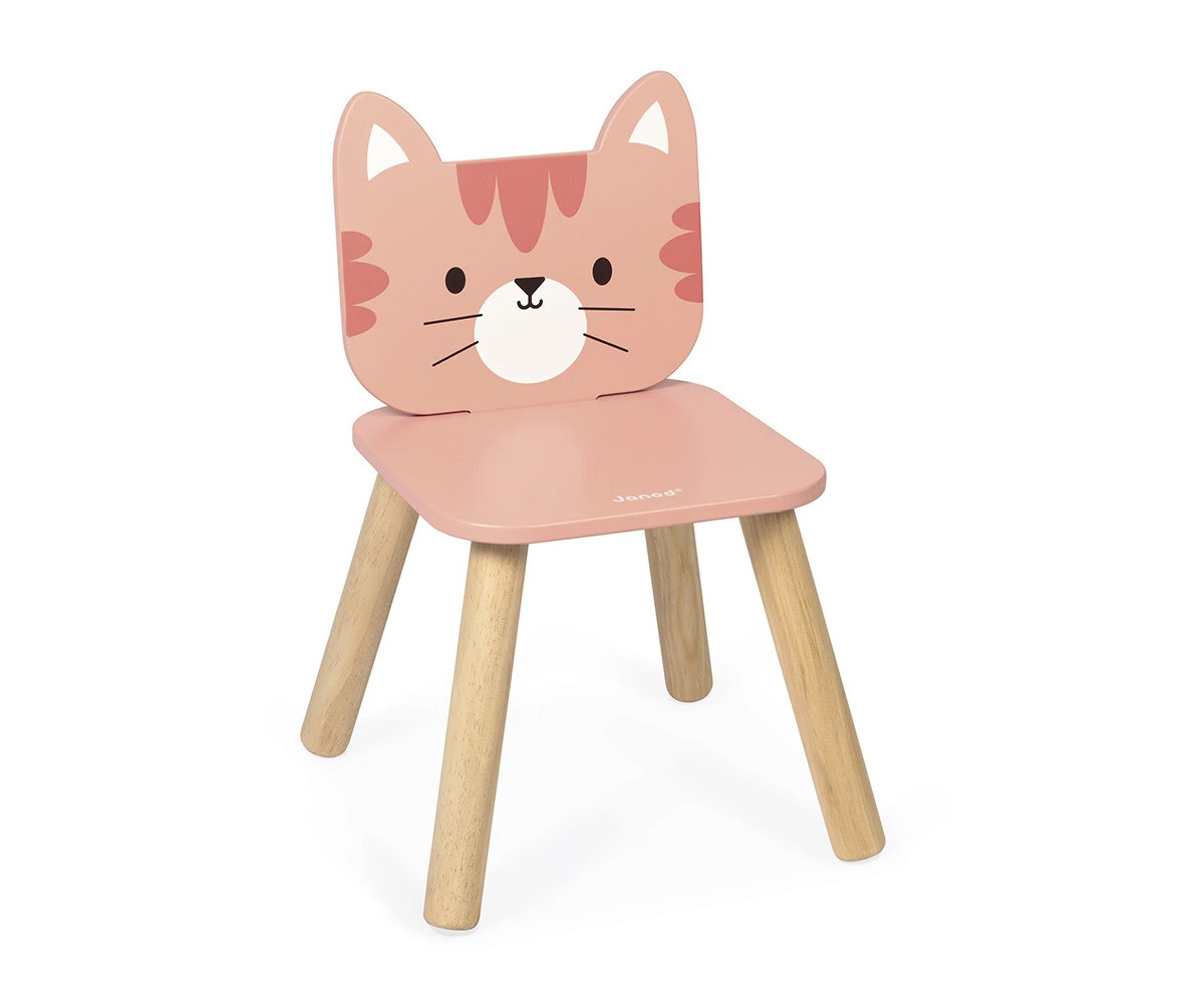 Silla Infantil de Madera Gato