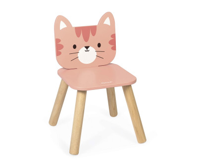 Silla Infantil de Madera Gato