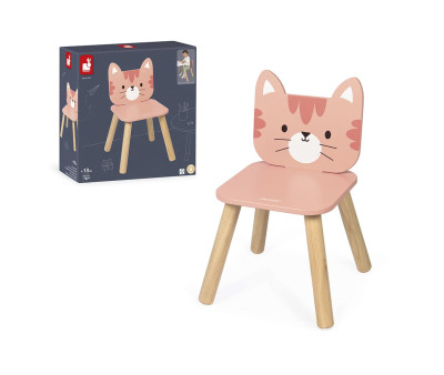 Silla Infantil de Madera Gato