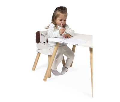 Silla Infantil de Madera Perrito