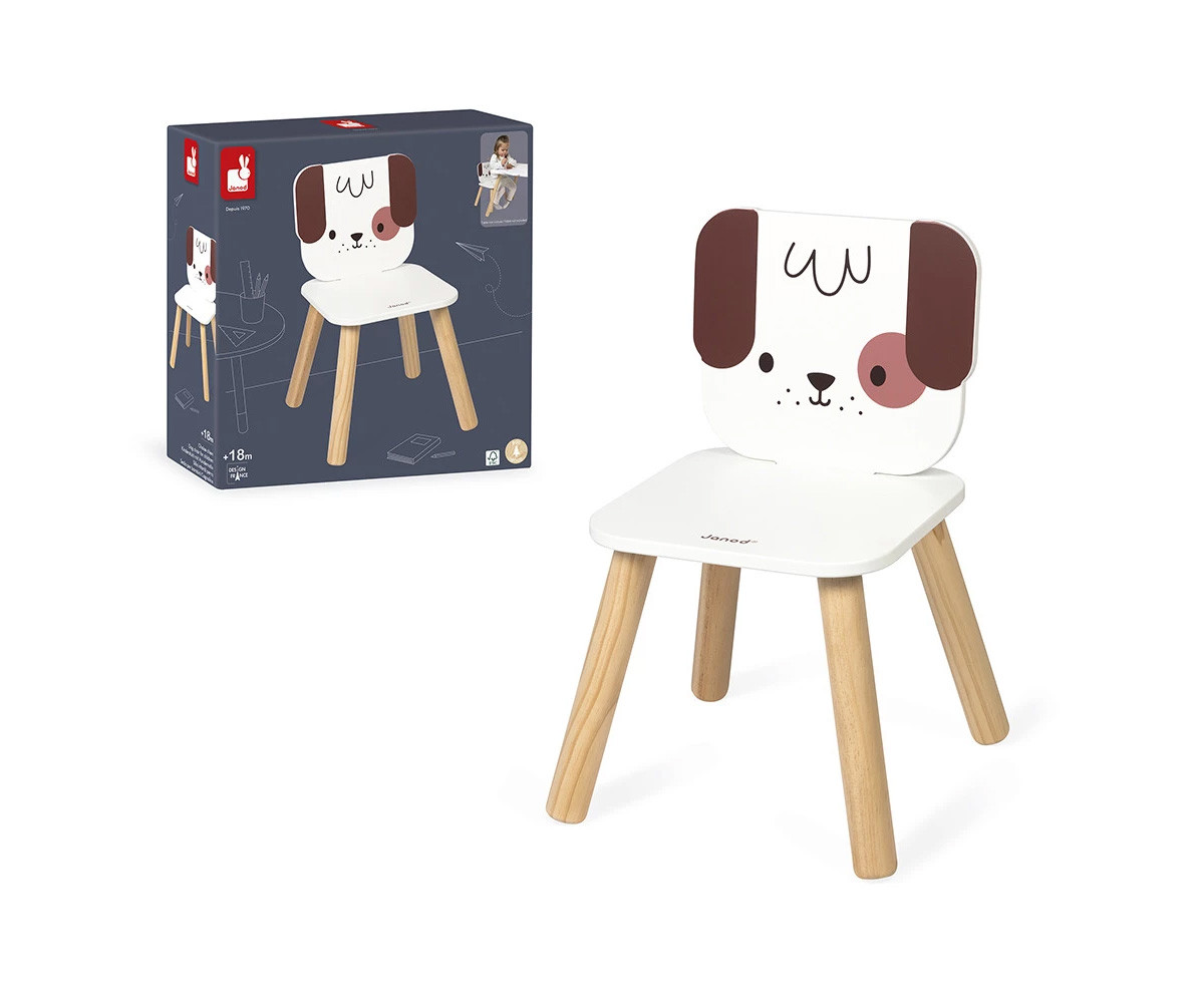 Silla Infantil de Madera Perrito