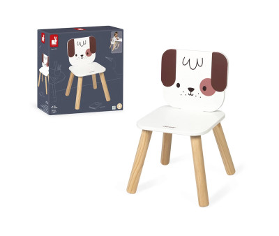 Silla Infantil de Madera Perrito