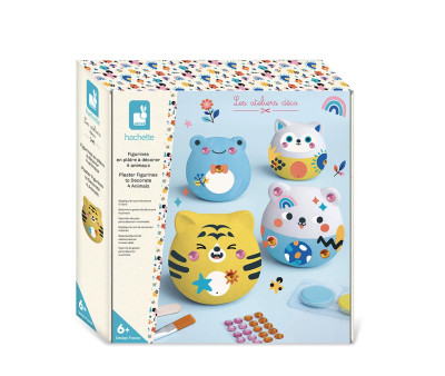 Kit Creativo 6 Animales de Yeso para Decorar