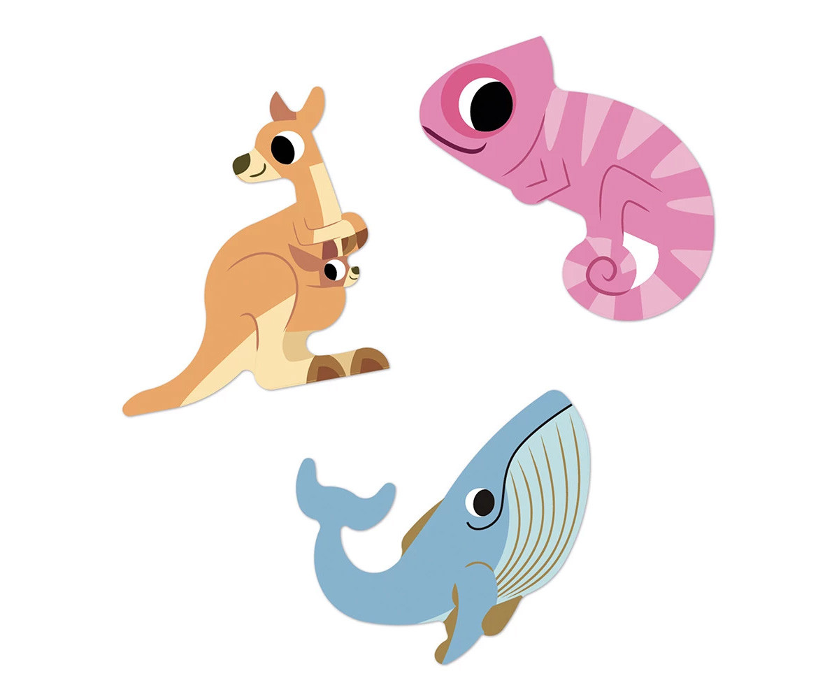 100 Pegatinas Animales Exóticos