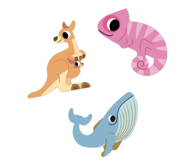 100 Pegatinas Animales Exóticos