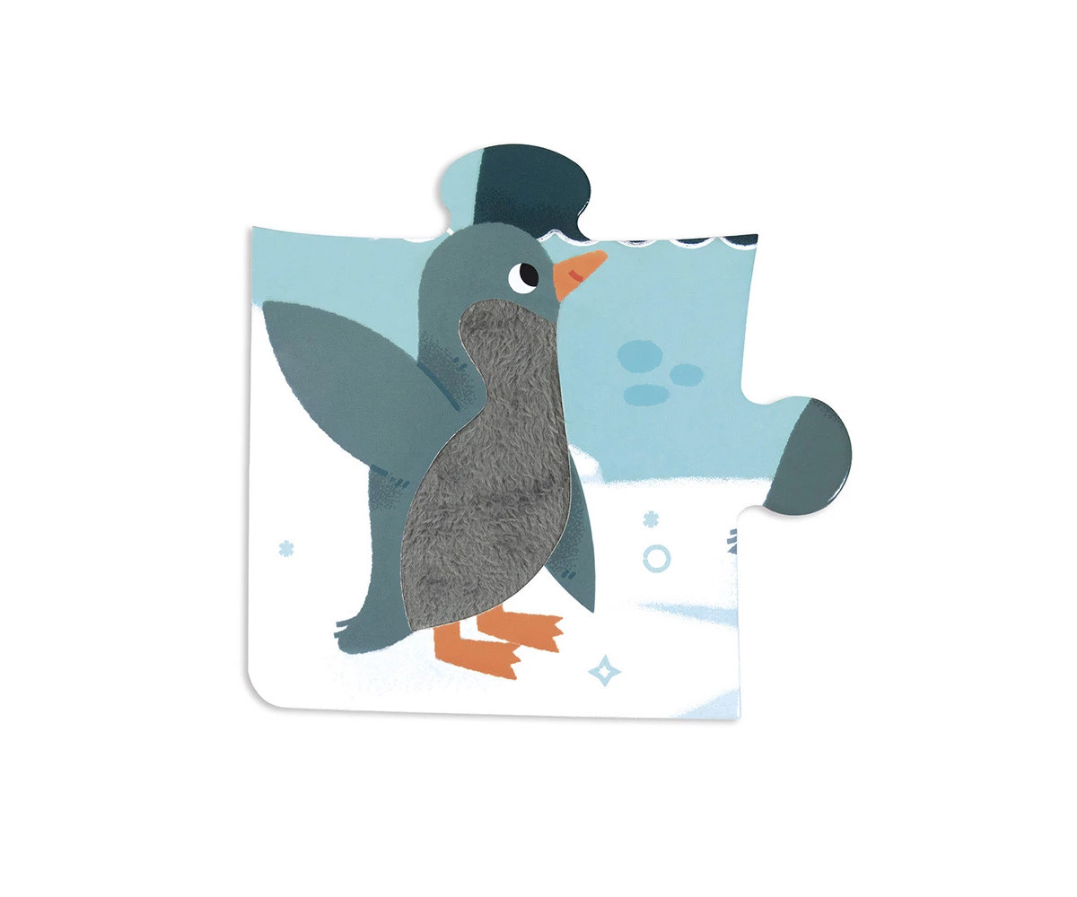Puzzle Táctil Animales Polares 20 Piezas