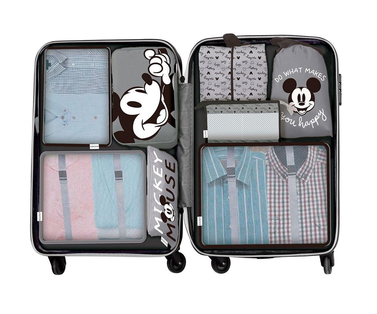 Set de Viaje Organizador de Equipaje Mickey 8 Piezas
