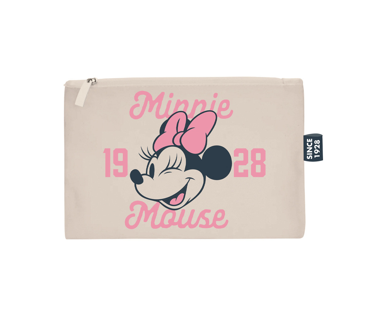 Neceser Plano con Cremallera Minnie