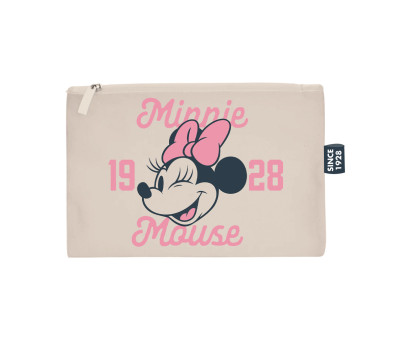 Neceser Plano con Cremallera Minnie