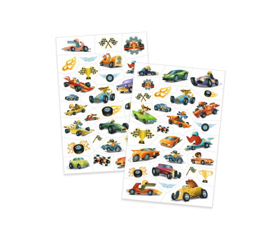 Tatuagens temporárias - carros de corrida