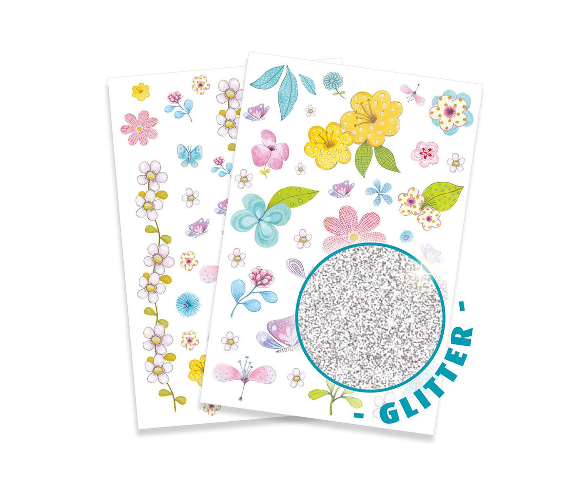 Tatuagens temporárias de flores