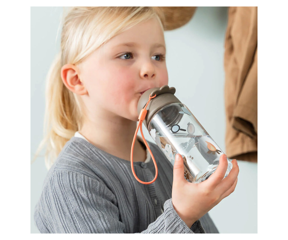 Botella con Pajita Tritán Tiny Trails Sand 350ml