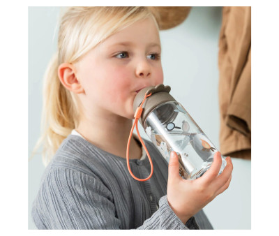 Botella con Pajita Tritán Tiny Trails Sand 350ml