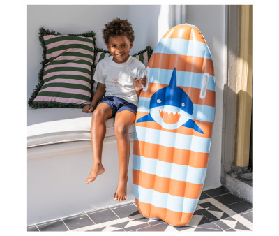 Flotador Tabla de Surf Orange Blue Sharks