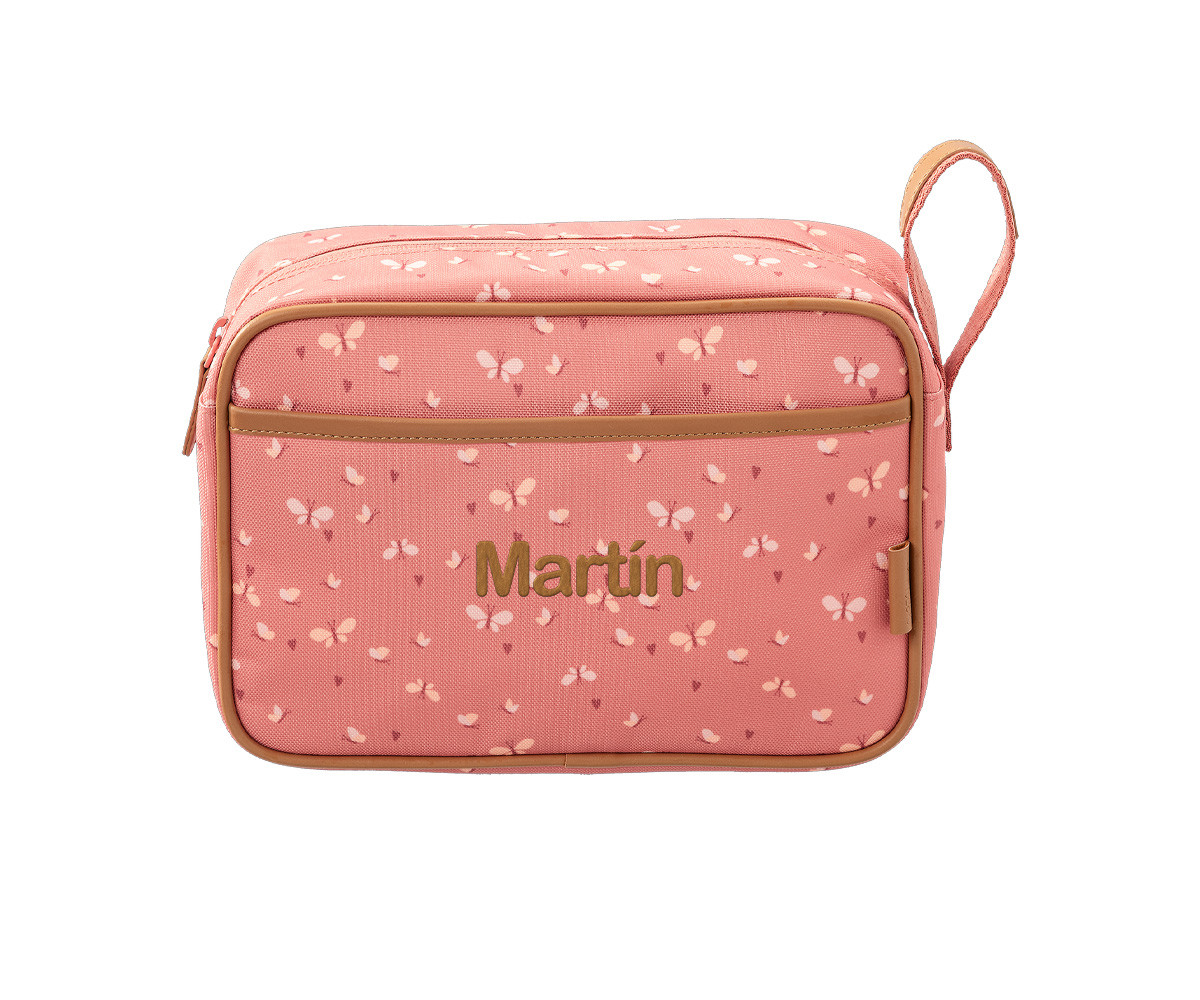 Neceser de Viaje Impermeable Mariposas Personalizable