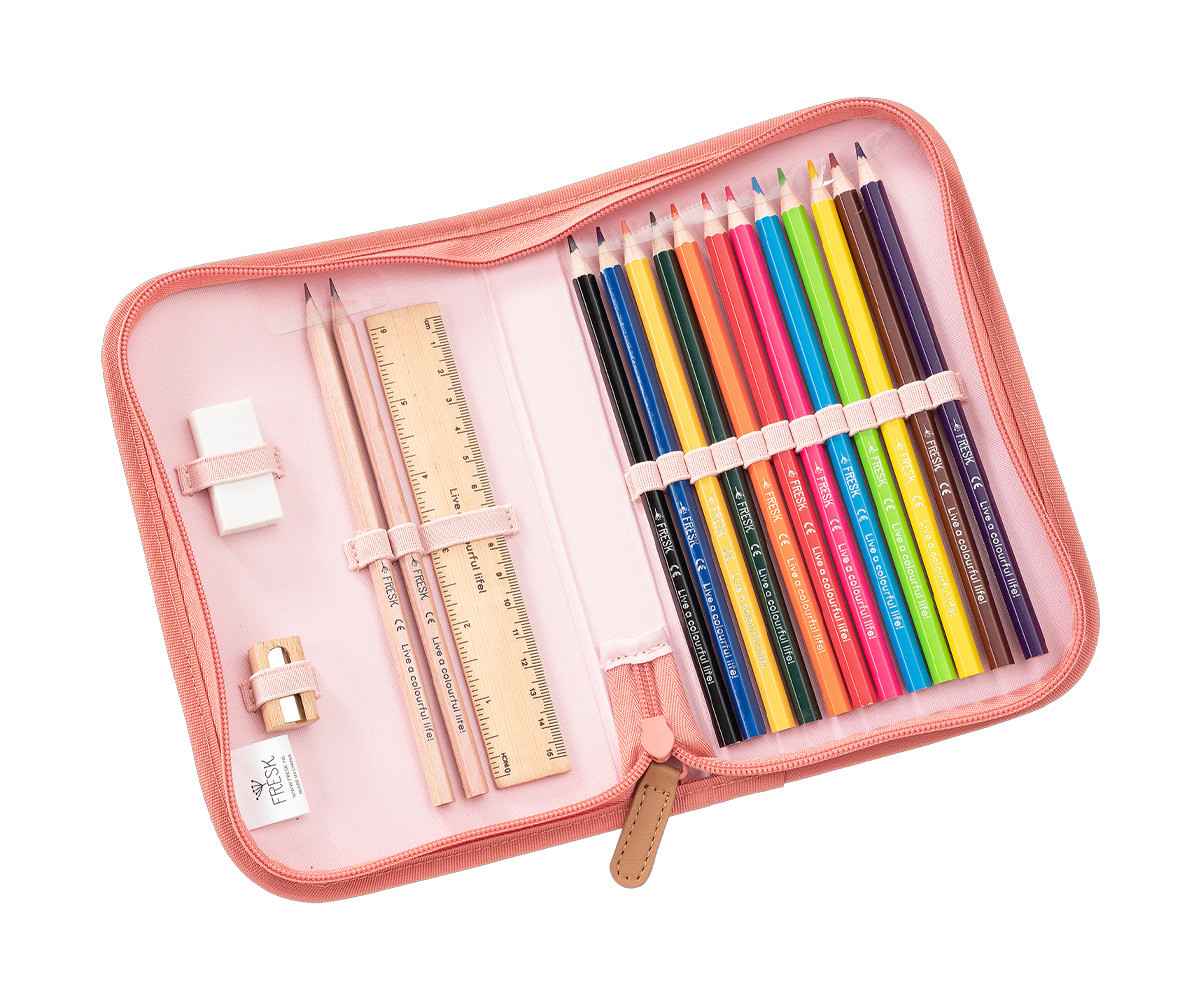 Estuche de Cremallera con Complementos Mariposas
