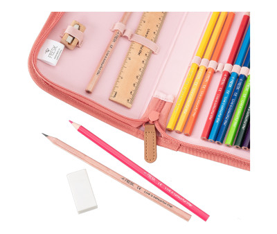 Estuche de Cremallera con Complementos Mariposas