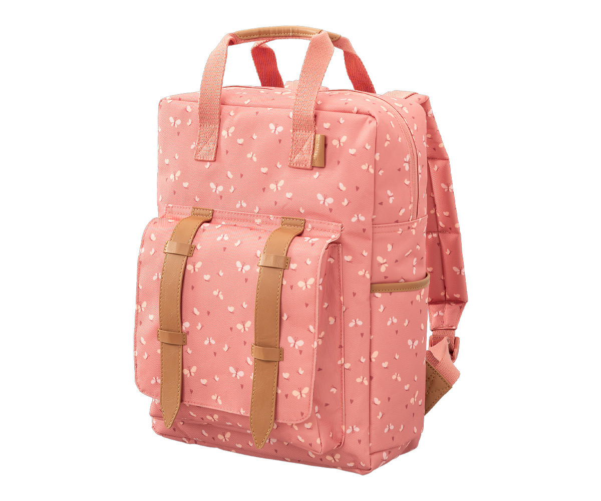 Mochila Colegio Fresk Grande Mariposas Personalizable