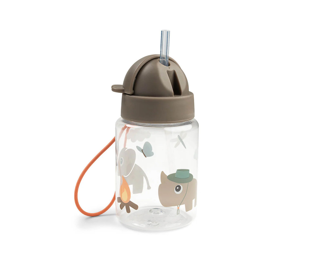 Botella con Pajita Tritán Tiny Trails Sand 280ml