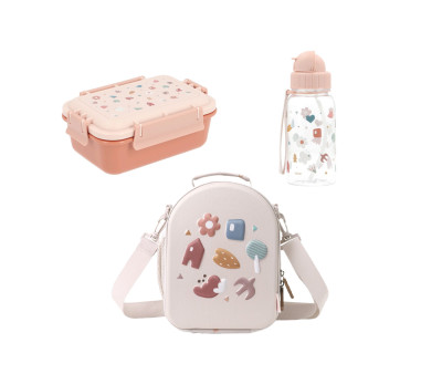 Pack Almuerzo Infantil Geometric Nature Personalizable