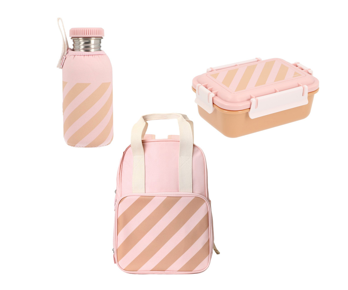 Pack Scout Infantil Stripes Pink Personalizable