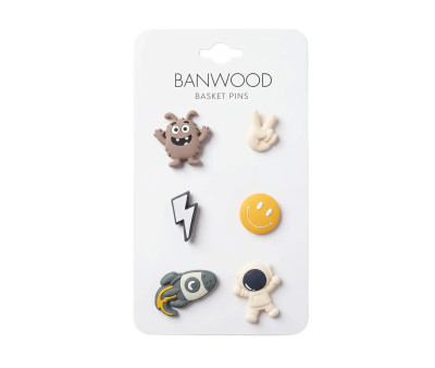 Pins decorativos Banwood Space Baskets