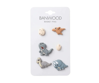 Pins decorativos Banwood Dinosaur Baskets